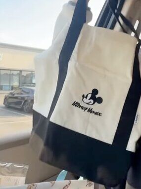 Mickey Mouse Disney Tote Bag x Daiso Brand New!